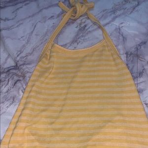 Yellow American Eagle crop top